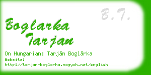 boglarka tarjan business card